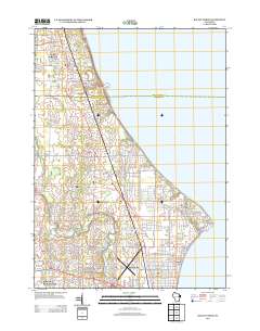 Racine North 2013 topographic map thumbnail