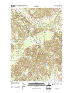 Bean Lake 2013 topographic map thumbnail