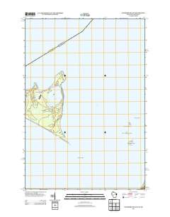 Chambers Island 2013 topographic map thumbnail