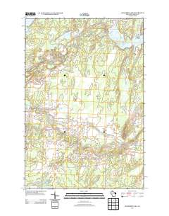 Cranberry Lake 2013 topographic map thumbnail