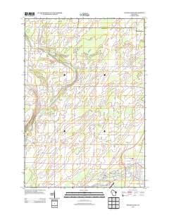 Oconto West 2013 topographic map thumbnail