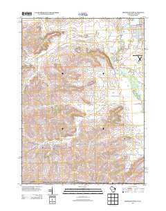 Brodhead West 2013 topographic map thumbnail
