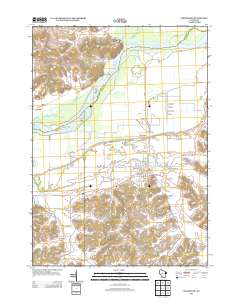 Mazomanie 2013 topographic map thumbnail
