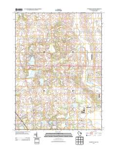 Paddock Lake 2013 topographic map thumbnail