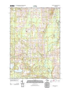 Berry Lake 2013 topographic map thumbnail