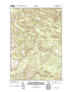 Burney Lake 2013 topographic map thumbnail