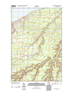 Ashland East 2013 topographic map thumbnail