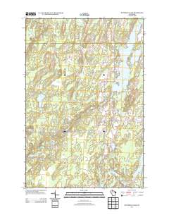 Butternut Lake 2013 topographic map thumbnail
