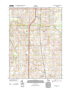 Franksville 2013 topographic map thumbnail