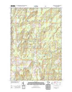 Crandon NE 2013 topographic map thumbnail