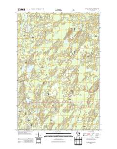 Clam Lake NE 2013 topographic map thumbnail