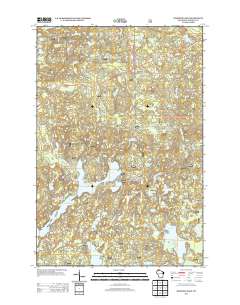 Diamond Lake 2013 topographic map thumbnail
