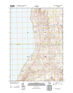 Brothertown 2013 topographic map thumbnail