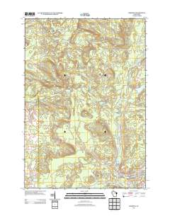 Keshena 2013 topographic map thumbnail