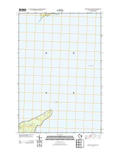 Michigan Island 2013 topographic map thumbnail