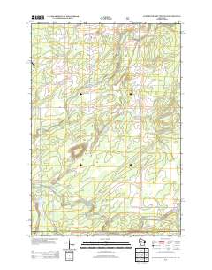 Jump River Fire Tower NE 2013 topographic map thumbnail