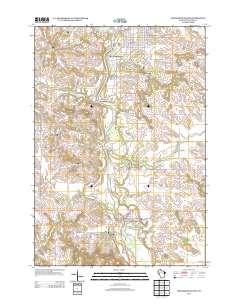 Menomonie South 2013 topographic map thumbnail