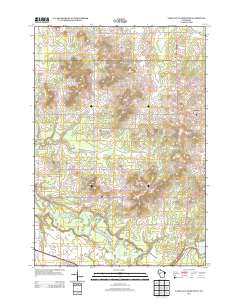 Lake Eau Claire West 2013 topographic map thumbnail