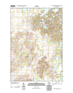 Marsh-Miller Lake 2013 topographic map thumbnail