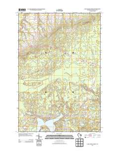 Lake Nebagamon 2013 topographic map thumbnail