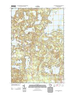 Lake Tomahawk 2013 topographic map thumbnail