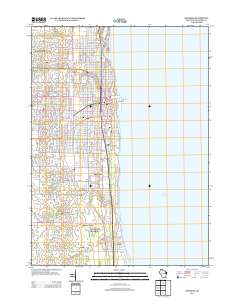 Kenosha 2013 topographic map thumbnail