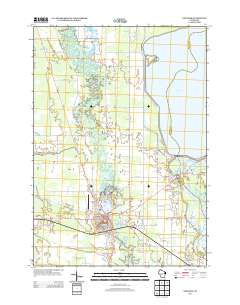 Necedah 2013 topographic map thumbnail
