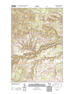 Moquah 2013 topographic map thumbnail
