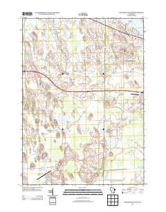 Oconomowoc West 2013 topographic map thumbnail