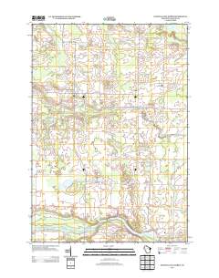 Oconto Falls North 2013 topographic map thumbnail