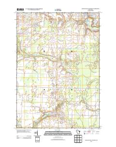 Oconto Falls South 2013 topographic map thumbnail