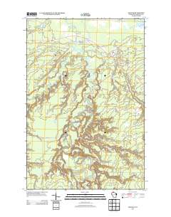 Odanah 2013 topographic map thumbnail