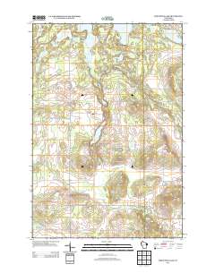 Poquettes Lake 2013 topographic map thumbnail