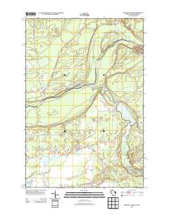 Monson Lake 2013 topographic map thumbnail