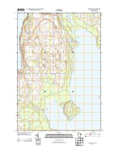 Sister Bay 2013 topographic map thumbnail