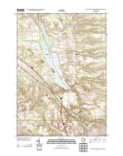 Wisconsin Dells North 2013 topographic map thumbnail