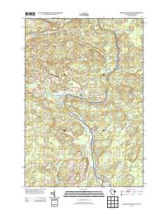 Miscauno Island 2013 topographic map thumbnail