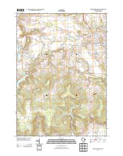 North Freedom 2013 topographic map thumbnail