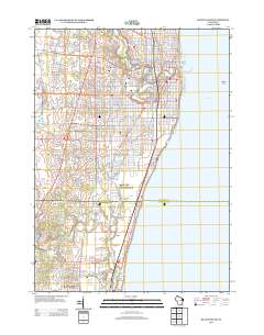 Racine South 2013 topographic map thumbnail