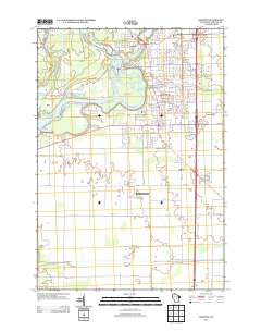 Whiting 2013 topographic map thumbnail