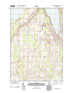 Sturgeon Bay West 2013 topographic map thumbnail