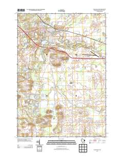 Waupaca 2013 topographic map thumbnail