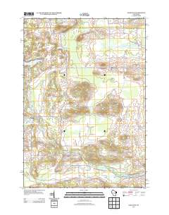Saxeville 2013 topographic map thumbnail