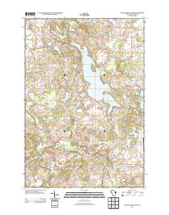Wapogasset Lake 2013 topographic map thumbnail