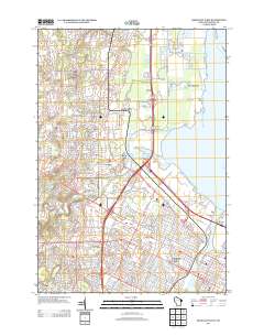 Green Bay West 2013 topographic map thumbnail
