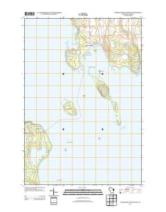 Washington Island SW 2013 topographic map thumbnail