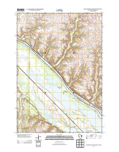 Diamond Bluff West 2013 topographic map thumbnail