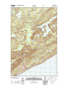 Lutsen 2013 topographic map thumbnail