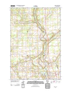 Milaca 2013 topographic map thumbnail