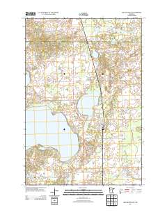 Lake Miltona East 2013 topographic map thumbnail